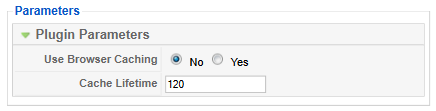 Joomla Page Caching Parameters