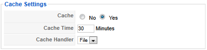 Joomla Views Caching